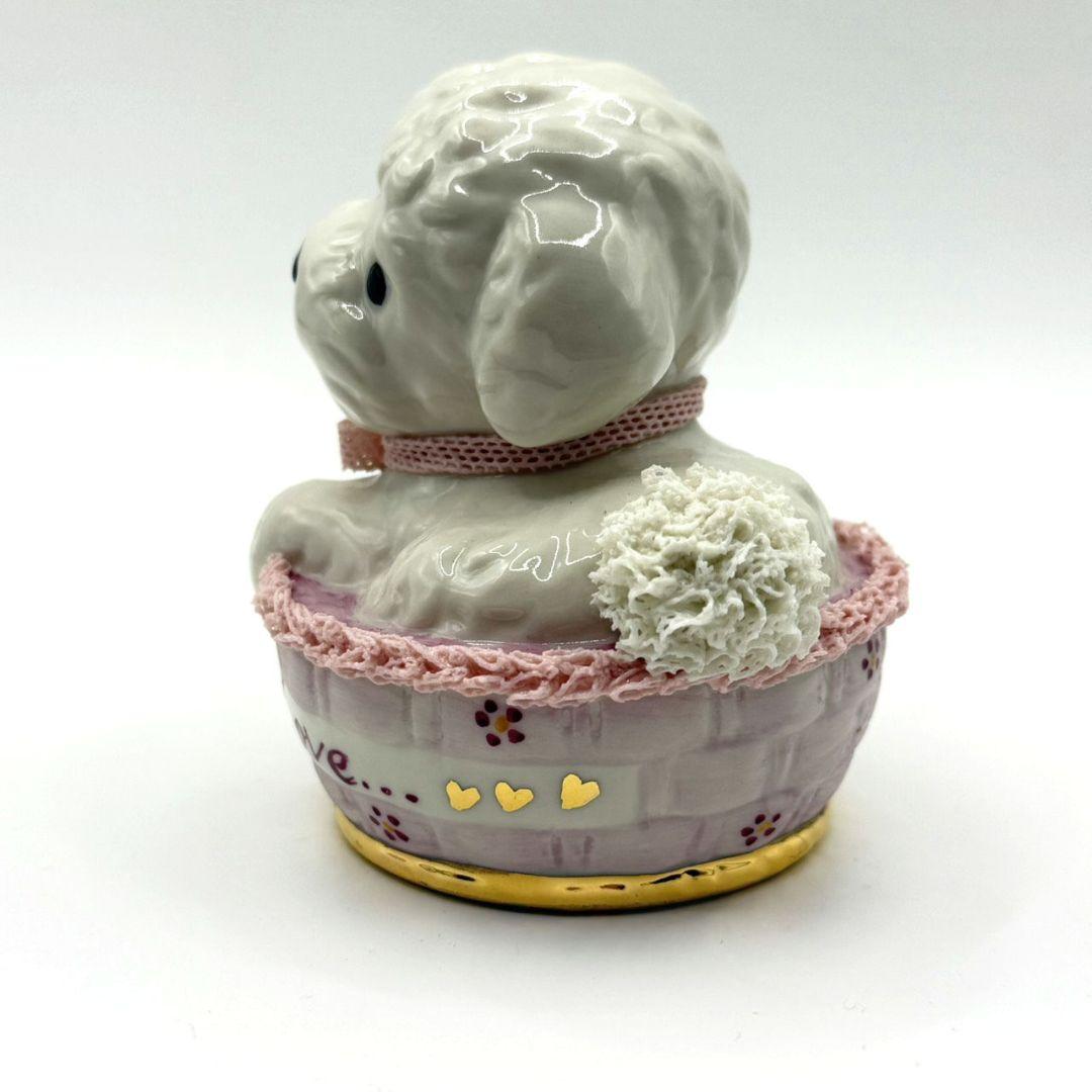 希少 美品☆アイリッシュドレスデン パピーラブ 2018 子犬 フィギュリン