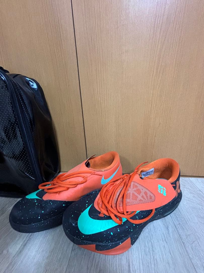 NIKE KDバスケットボールシューズ オレンジ ブラック ミント バッグ付
