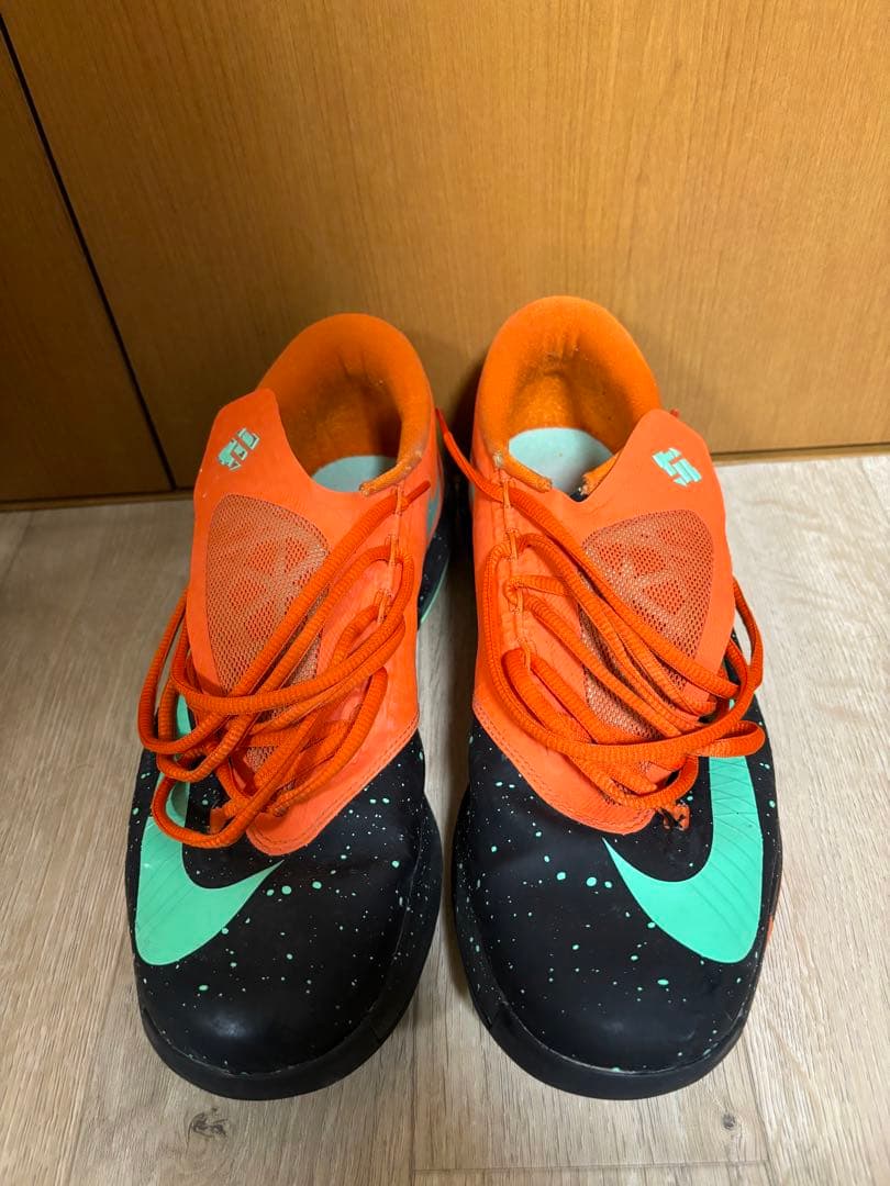 NIKE KDバスケットボールシューズ オレンジ ブラック ミント バッグ付