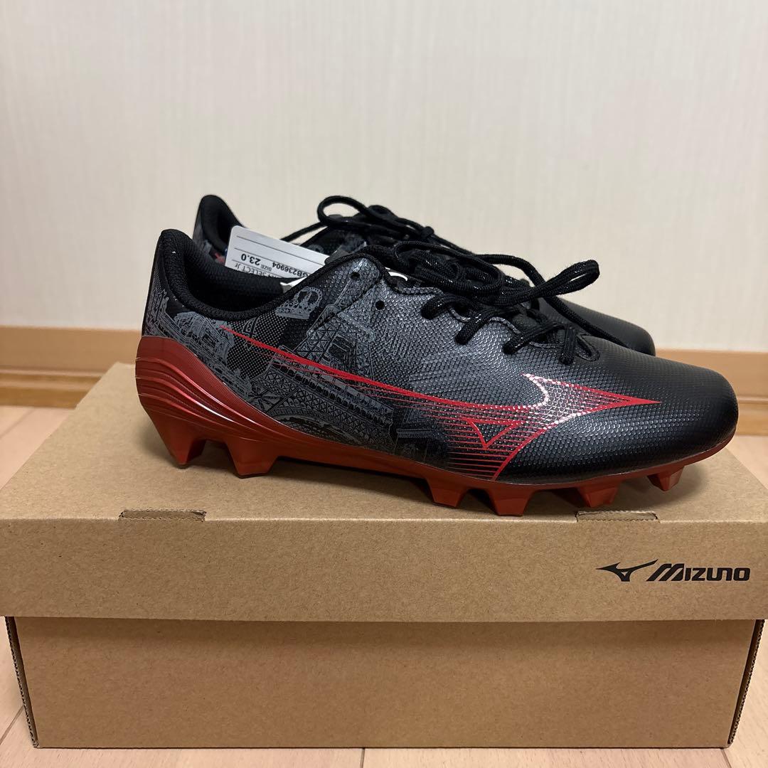 新品 ミズノ 23cm 黒 アルファ SR4 セレクトJrスパイク
