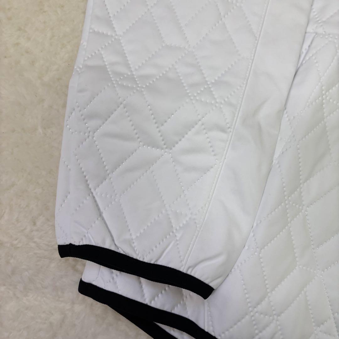 美品　New Balance ゴルフジャケット ホワイト　キルティング　冬ゴルフ
