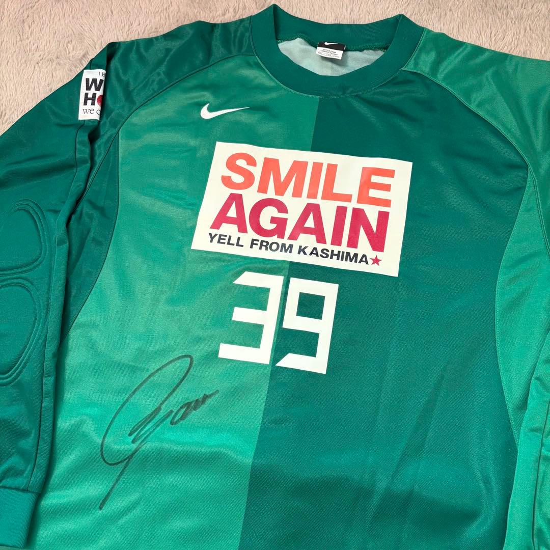 Nike ゴールキーパーシャツ サイン入り　震災復興 チャリティ　都築龍太