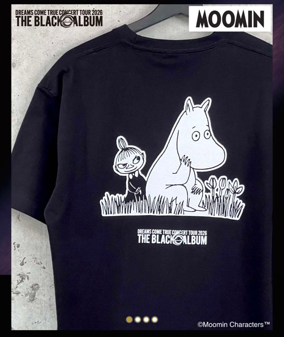 ドリカム ツアーTシャツMOOMIN ムーミン&リトルミイ Tシャツ サイズL