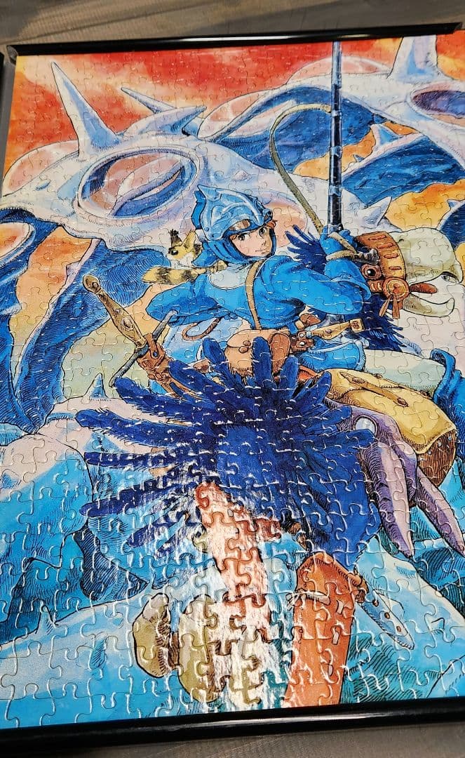 風の谷のナウシカ　廃盤限定品　美品　　　　　　　パズル(王蟲の脱殻の前で)