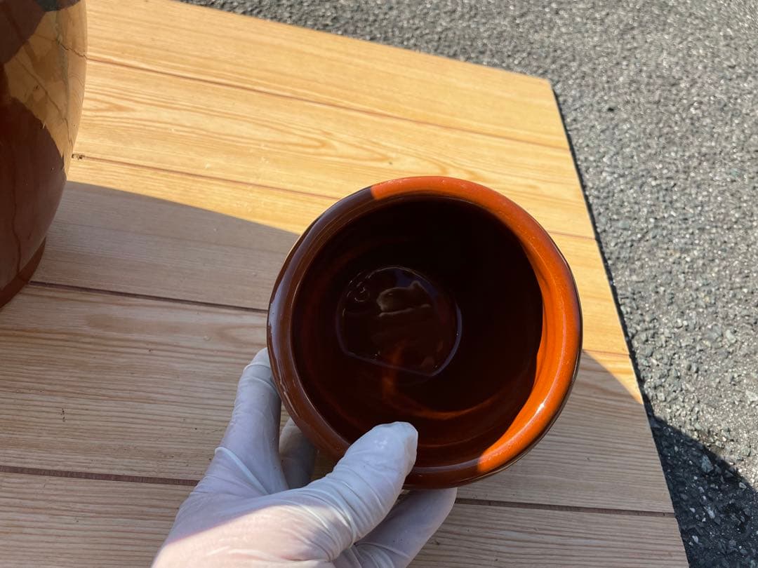 ぬか漬けの壺の大、中、小の3個セット