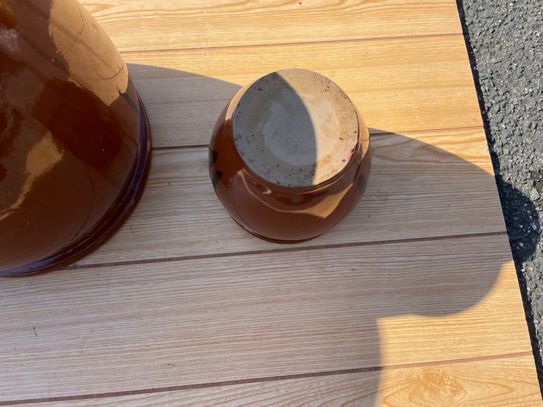 ぬか漬けの壺の大、中、小の3個セット