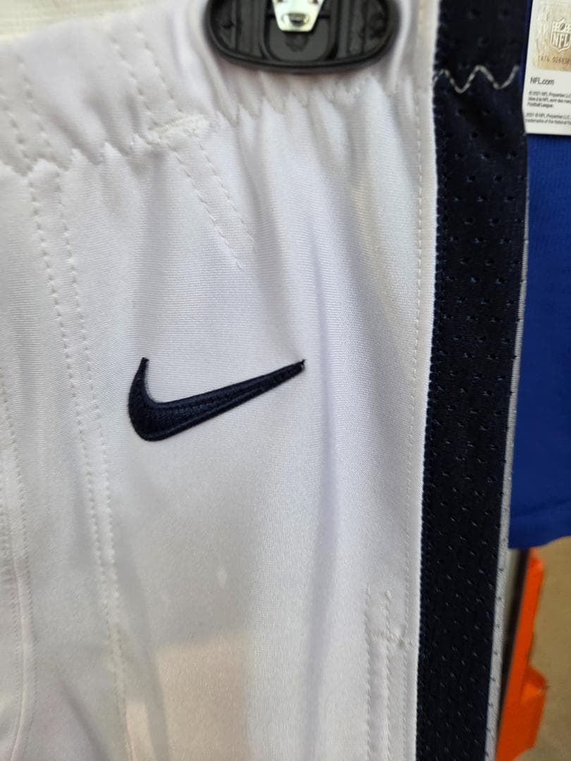 NIKE NFL ゲームパンツ 白 ネイビーライン 36 SHORT #22