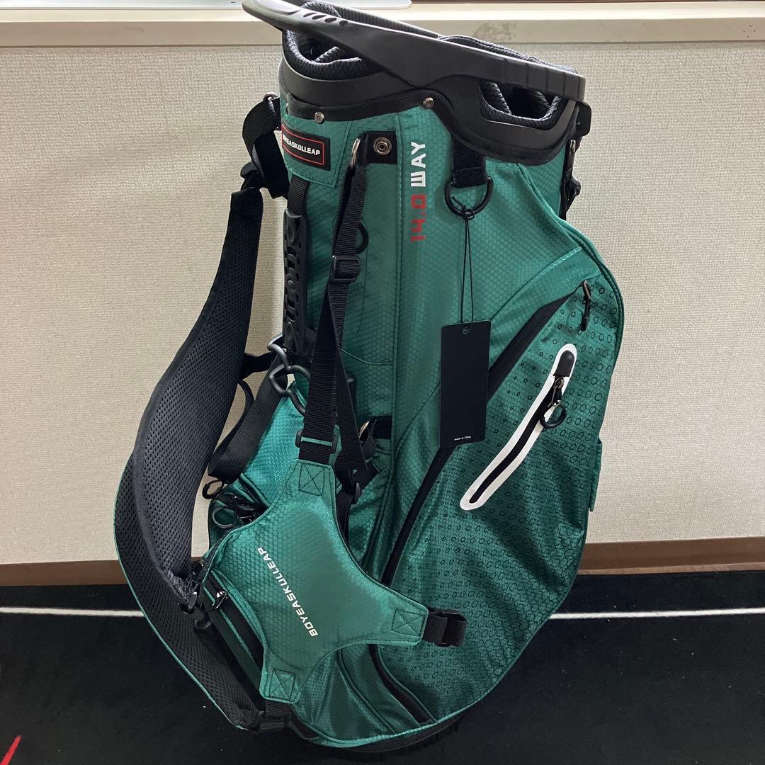 即日発送 新品 BSE GOLF 14分割 軽量 スタンドバッグ グリーン