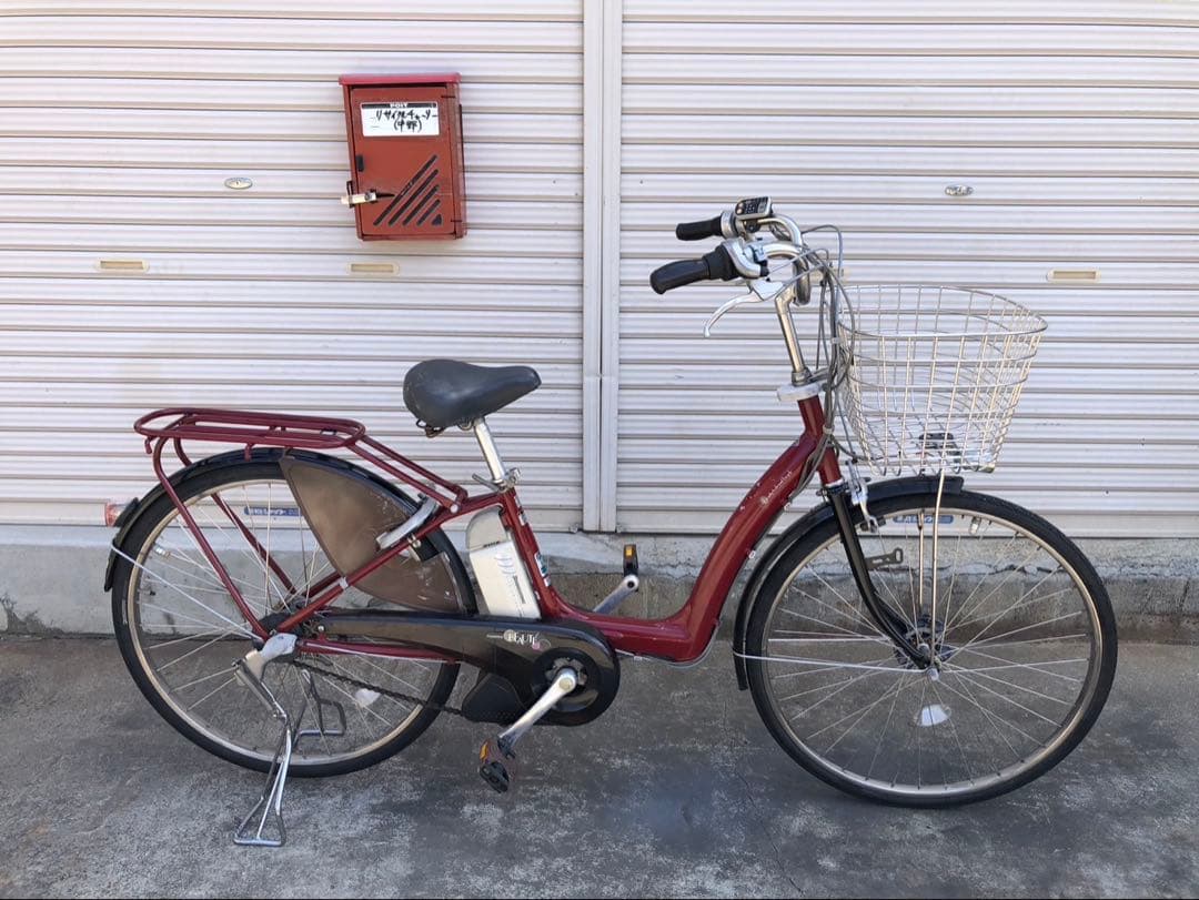 ブリヂストン新機種電動アシスト自転車BEAUTE26インチアズキアルミボディー