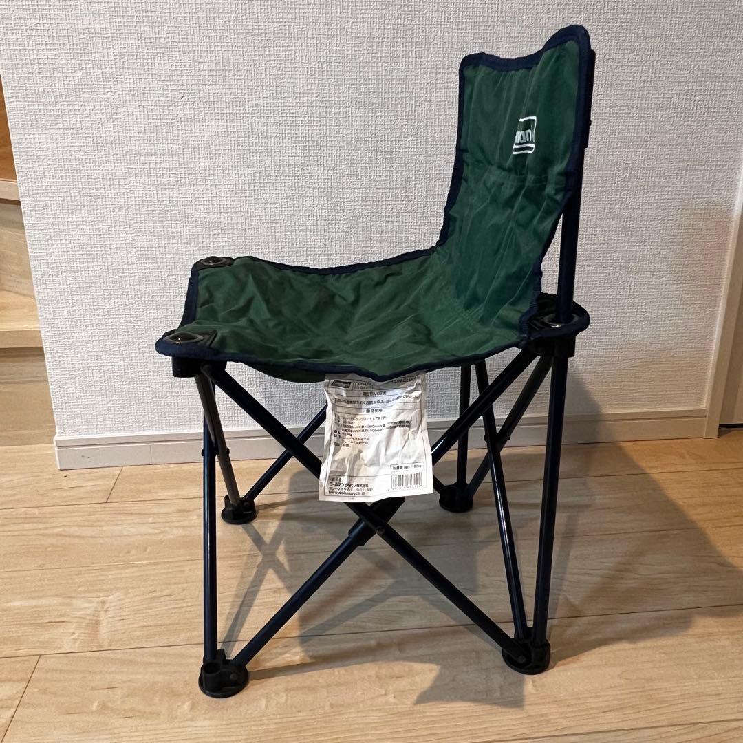 コストコ・Coleman 折りたたみチェア 緑赤3脚セット