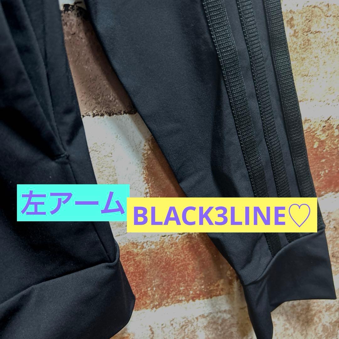 新品❣️adidas アディダス☆PRIMEBLUE 白&黒LINE♡ナイロンJK