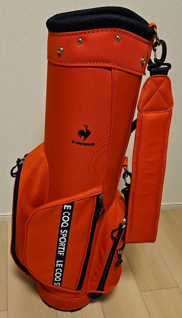 美品 ルコック 軽量 キャディバッグ コンパクト 8型 ゴルフバッグ