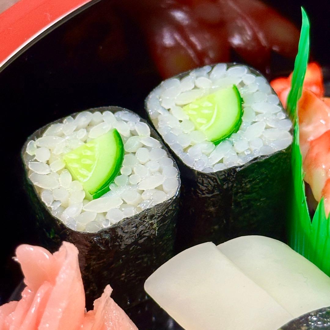 【超リアル】寿司 盛り合わせ 食品サンプル 12貫セット／高級感桶