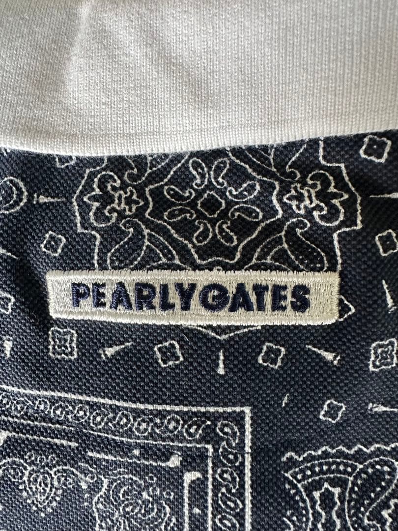大サイズPEARLY GATES☆バンナダナ柄 半袖ポロシャツ☆サイズ2