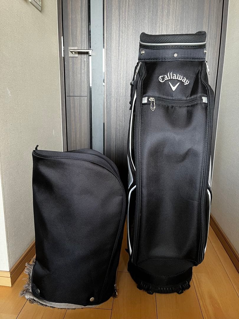 超美品キャロウェイcallaway カートキャディバッグ　ブラック　ゴルフバック