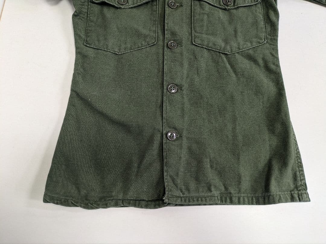 60's 米軍実物 OG 107 ユーティリティシャツ 中古 ナム戦