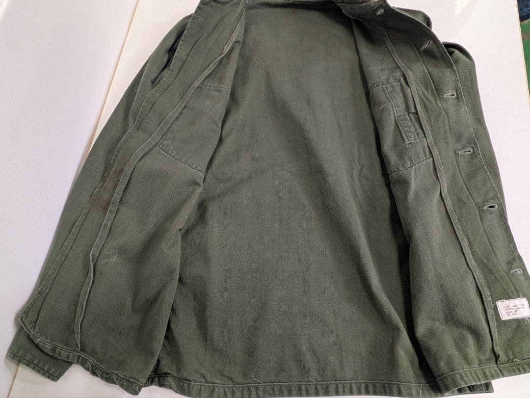 60's 米軍実物 OG 107 ユーティリティシャツ 中古 ナム戦