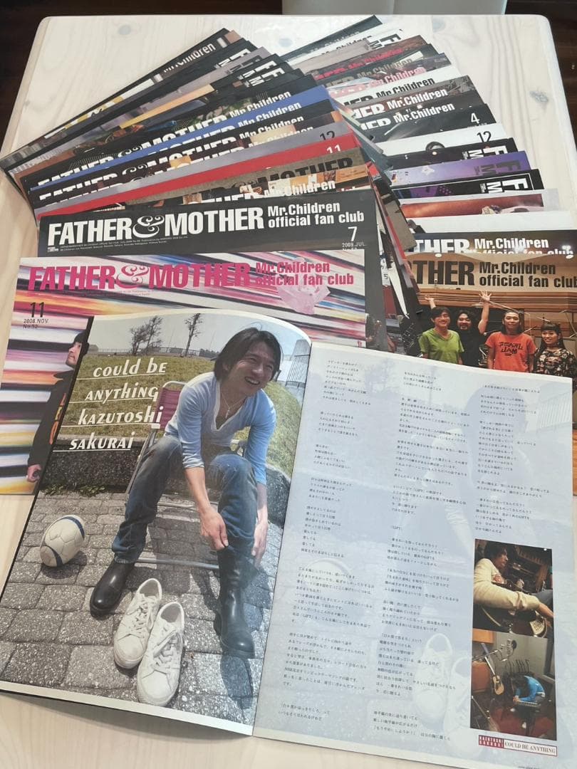 美品 Mr.children会報 '08～'24 45冊 タオル2 FC記念品9