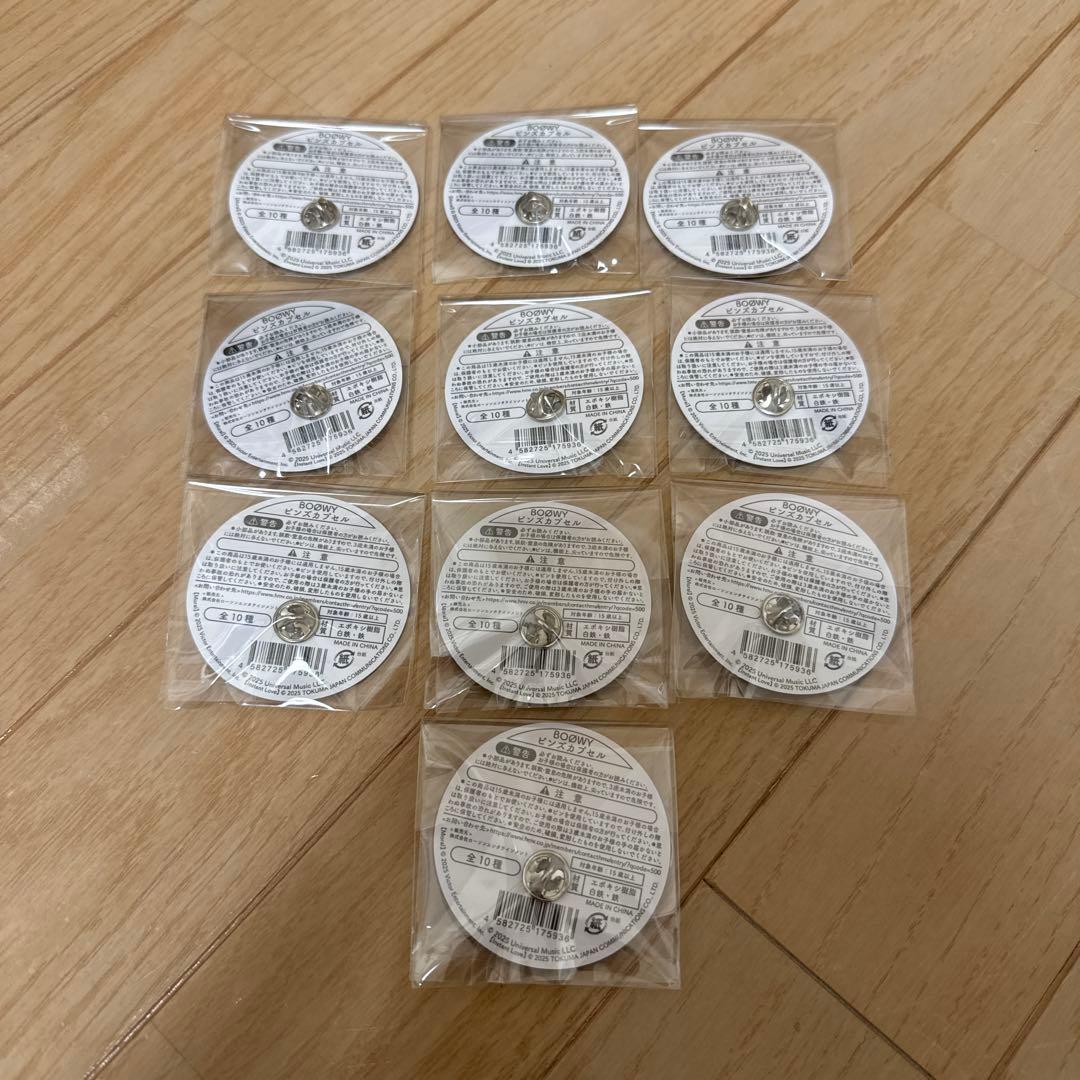 BOØWY ピンズ カプセル ガチャ全10種コンプリート BOOWY