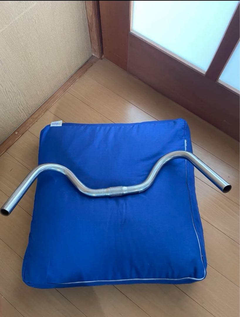 昭和当時物の自転車ハンドルバー中古てん錆有り