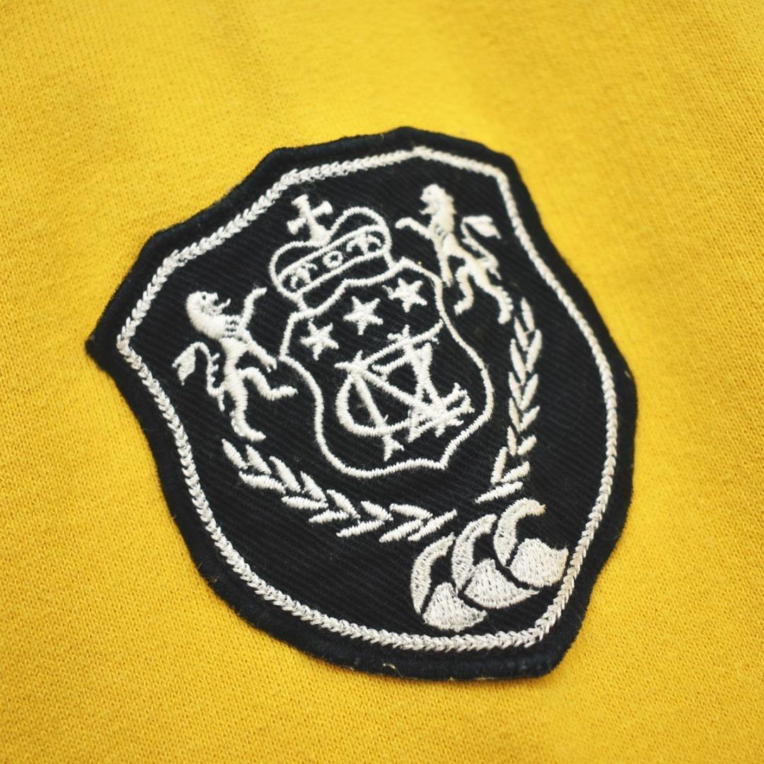 【豪華】 カンタベリー CANTERBURY 刺繍 ワッペン付き ラガーシャツ