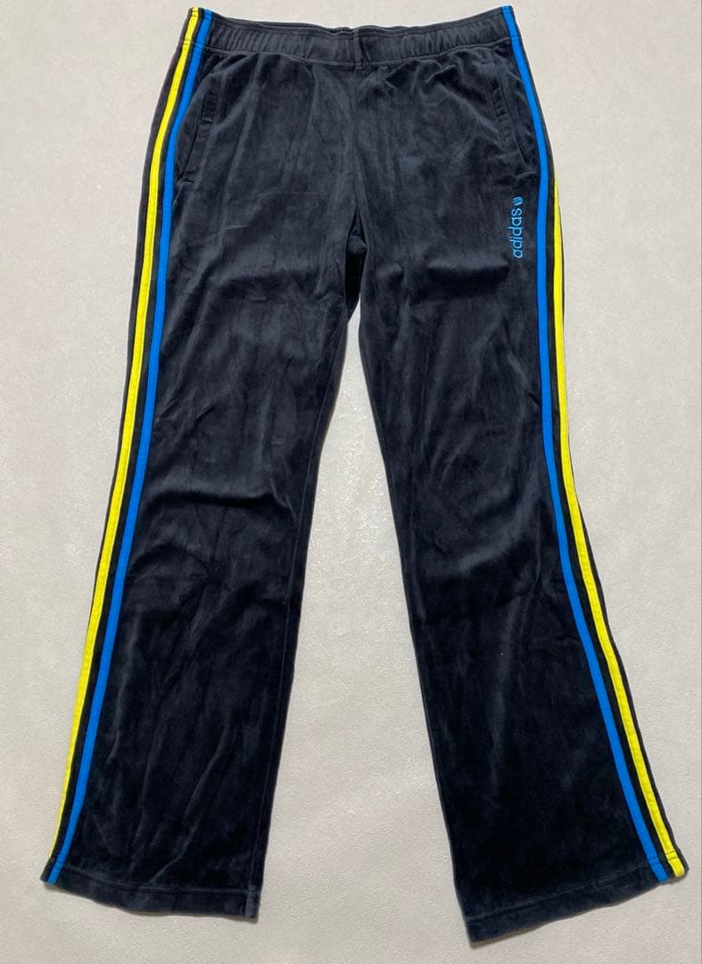 ⭐️adidas neo ベロア　ジャージ　上下セット　濃いグレー＊499