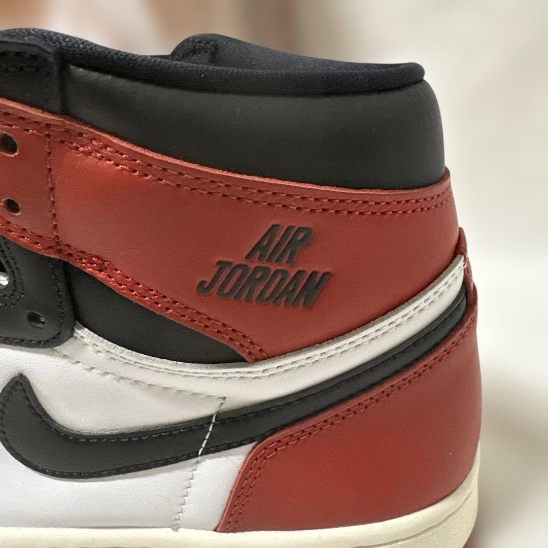 Air Jordan 1 ハイカット シューズ 白黒赤