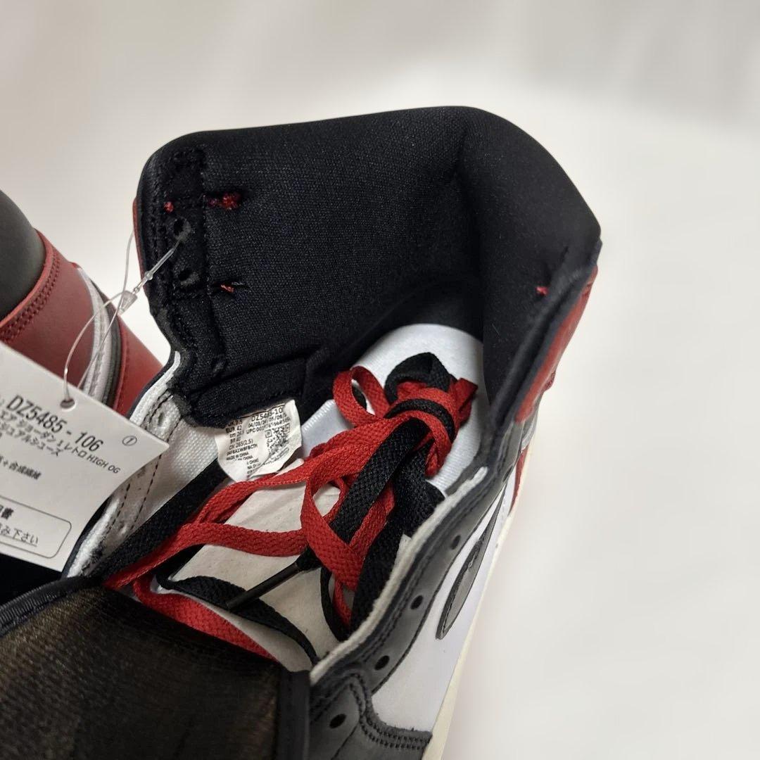Air Jordan 1 ハイカット シューズ 白黒赤