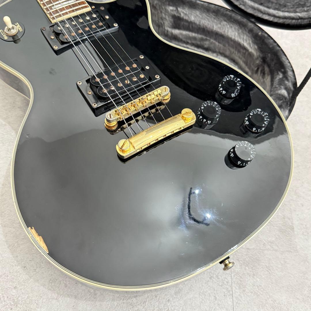 Epiphone Les Paul Custom エピフォン 黒 ハードケース付