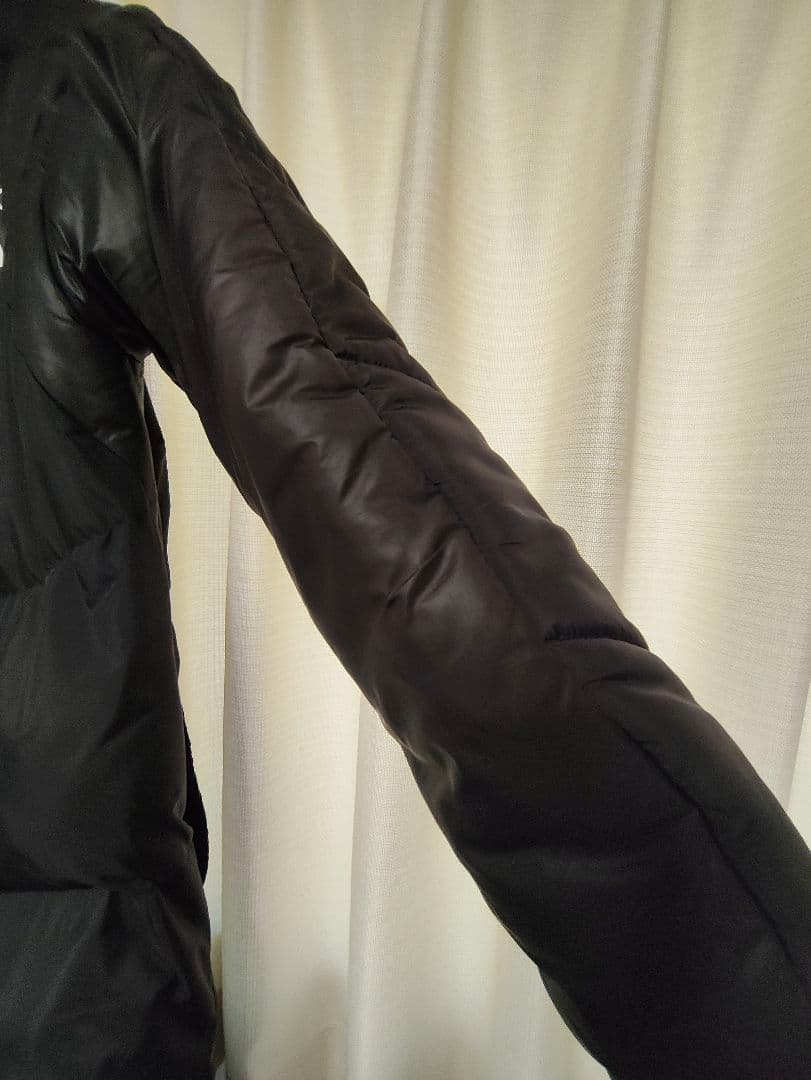 ATHLETA ベンチコート ブラック フード付き　size o