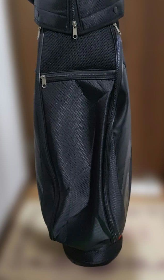 美品　IGNIO ゴルフバッグ 9インチ ブラック/レッド