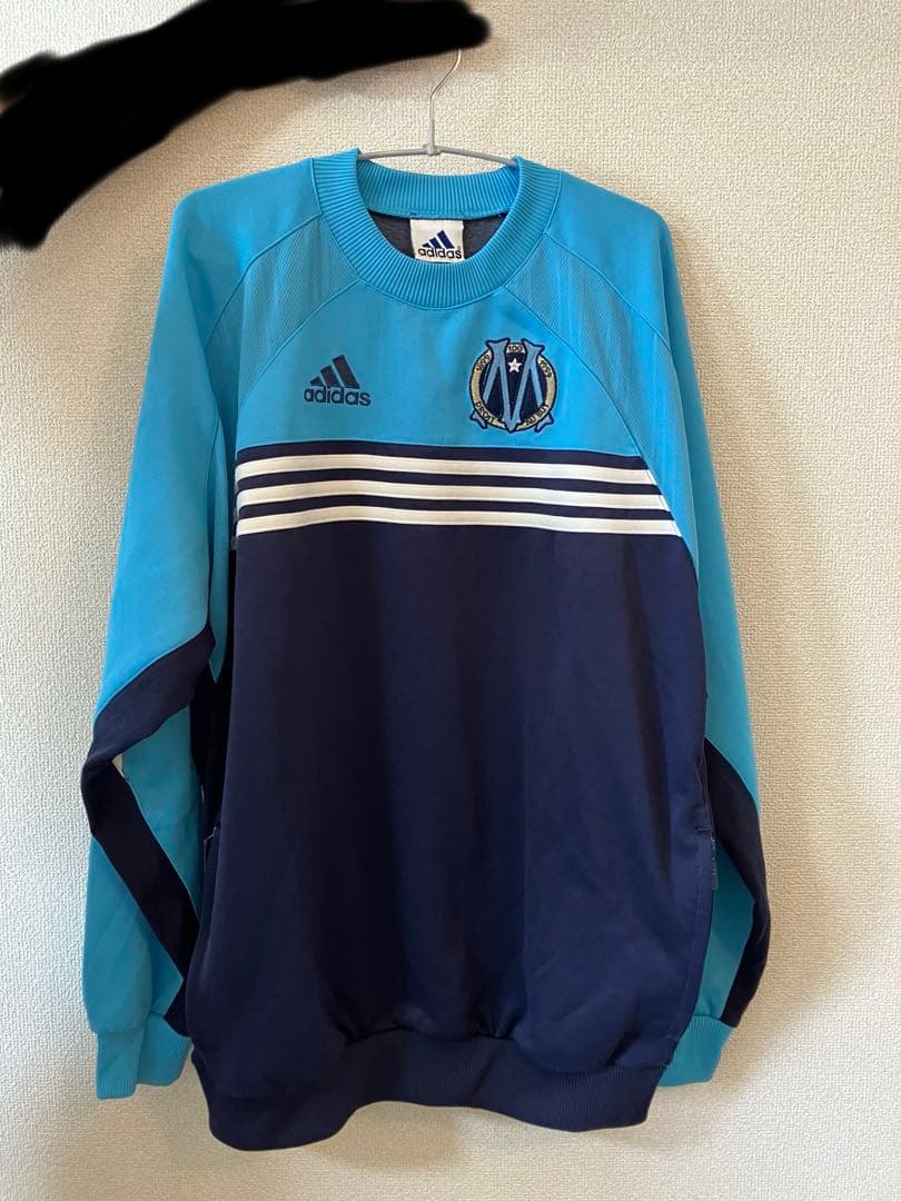 adidas サッカー　フランス　マルセイユ　長袖　Lサイズ