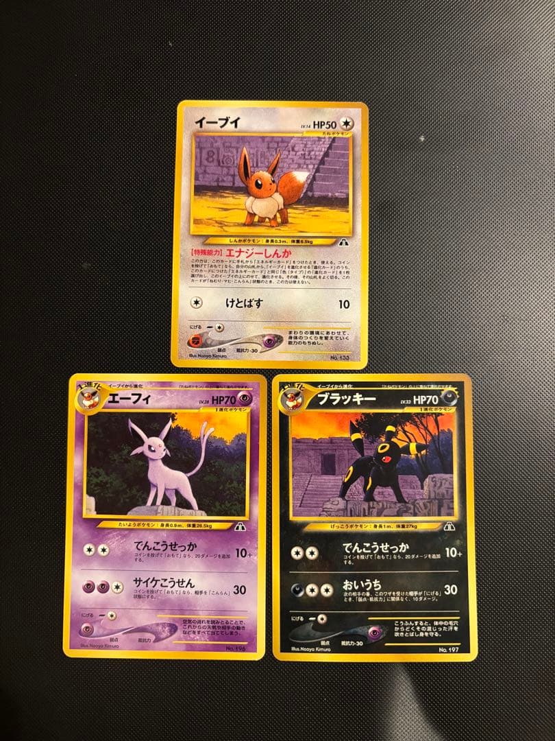 旧裏　極美品　ブラッキー　プレミアムファイル2 PROMO ピチュー　エンテイ