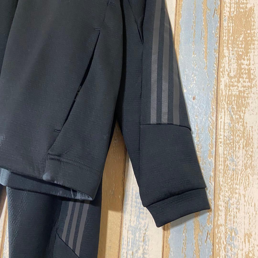【adidas 】アディダス　メンズブラック ジャージ上下セット Lサイズ