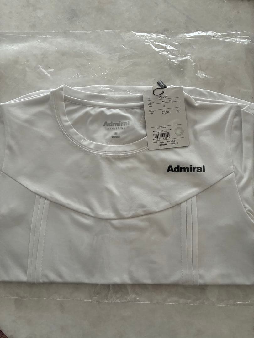 Admiral ホワイト Tシャツ スポーツウェア