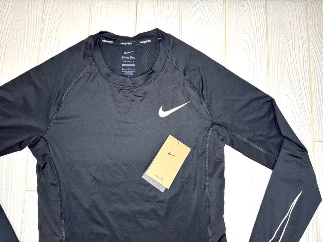 NIKE PRO メンズ セットアップ長袖ショートパンツ Dri-FITブラック