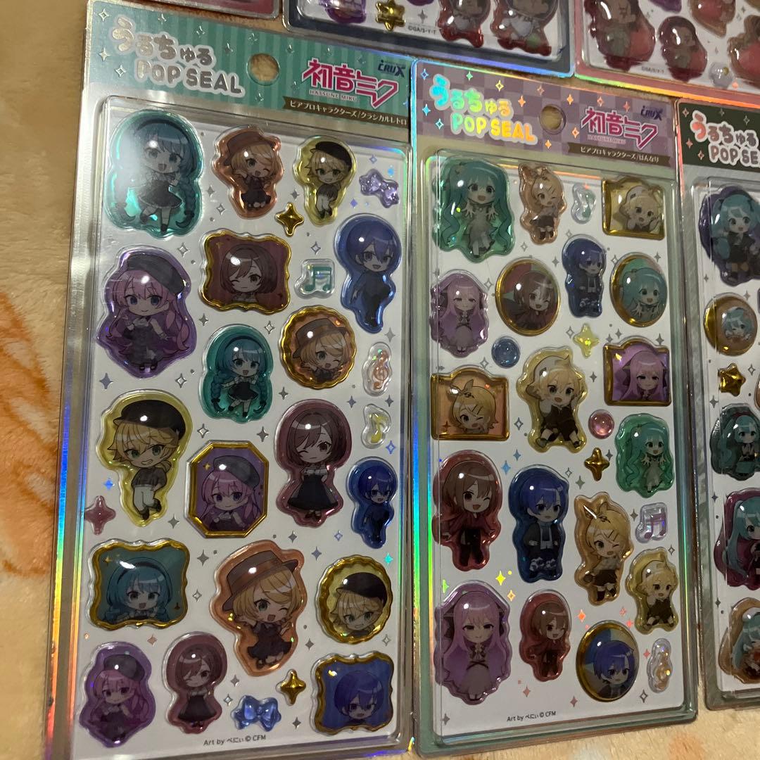 【正規品】うるちゅるポップシール 名探偵コナン 初音ミク 9枚セット
