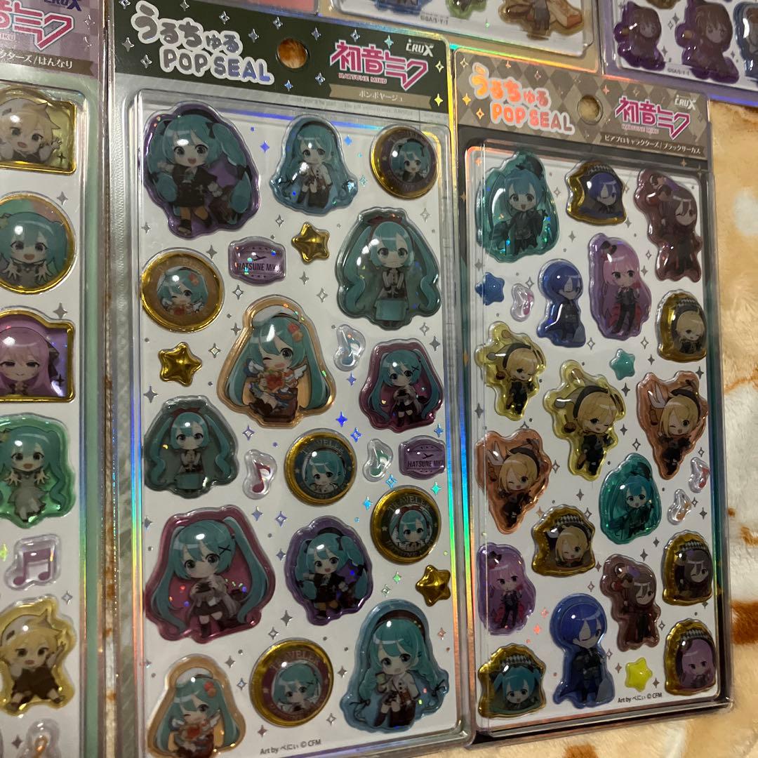 【正規品】うるちゅるポップシール 名探偵コナン 初音ミク 9枚セット