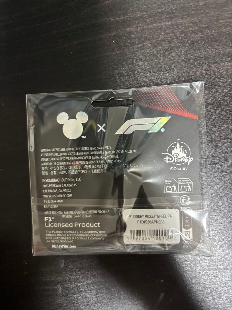 F1 Disney Mickey Wheel Pin 鈴鹿サーキット2026