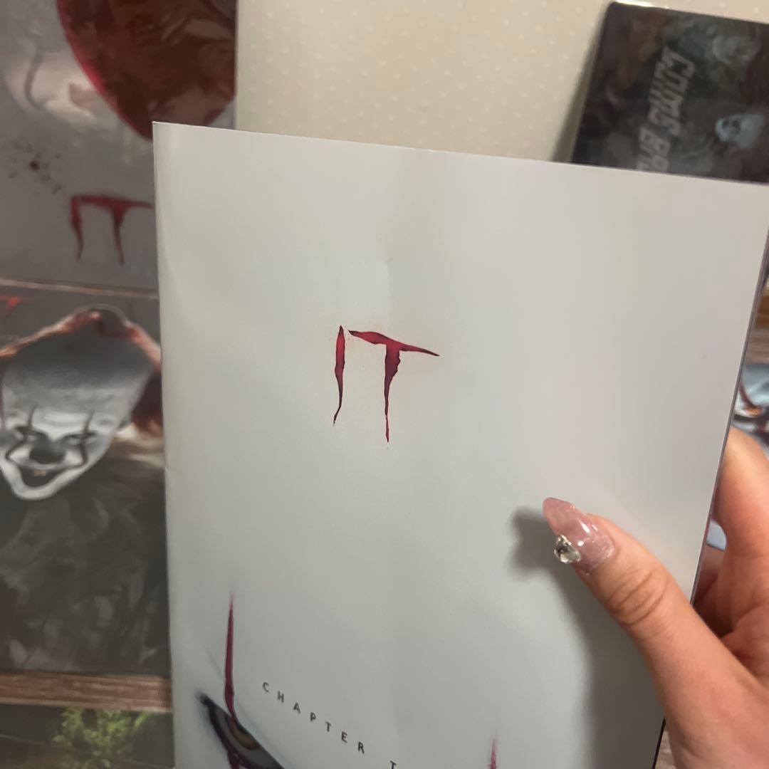 IT パンフレット　グッズ ペニーワイズ クリアファイル 下敷き　映画 グッズ