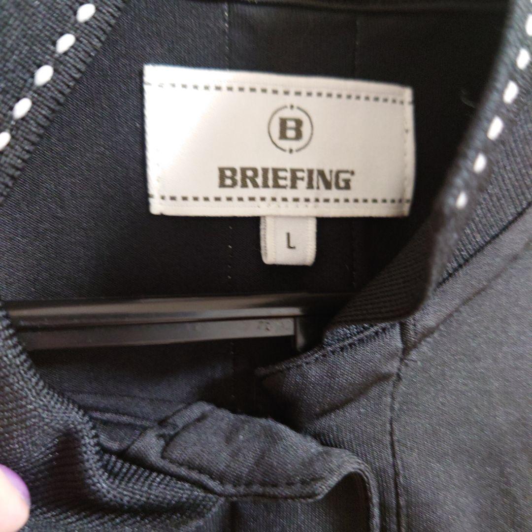 BRIEFING 黒 半袖ポロシャツ