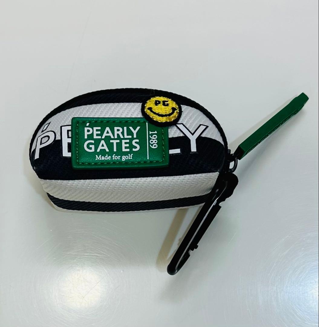 PEARLY GATES ストライプ ゴルフシューズケース•ボールホルダー