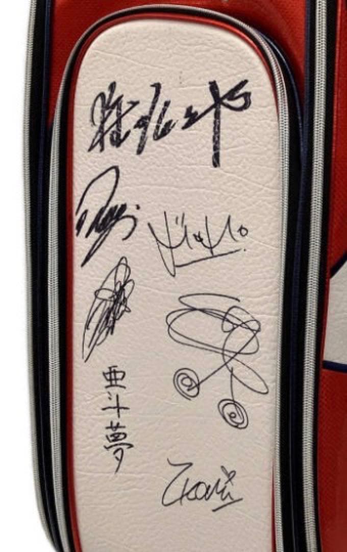 未使用！　有名ゴルファー多数サイン入り！Callaway ツアーキャディーバッグ