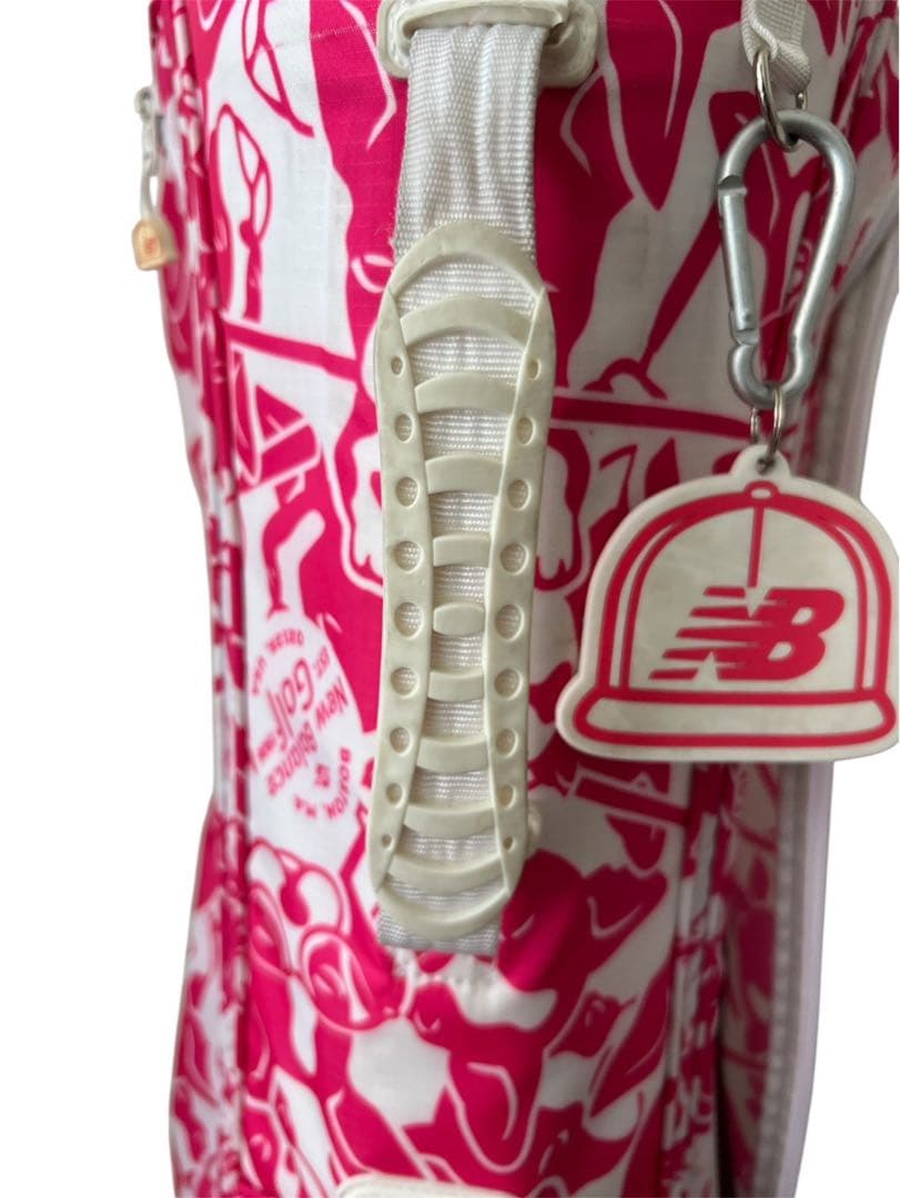 NEW BALANCE BSTN1906 ピンクキャディバッグ　ボストンテリア
