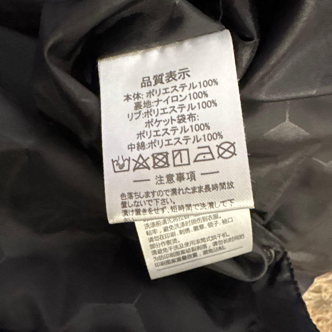 ATHLETA ベンチコート フード付き ダイヤモンドキルティング　Oサイズ