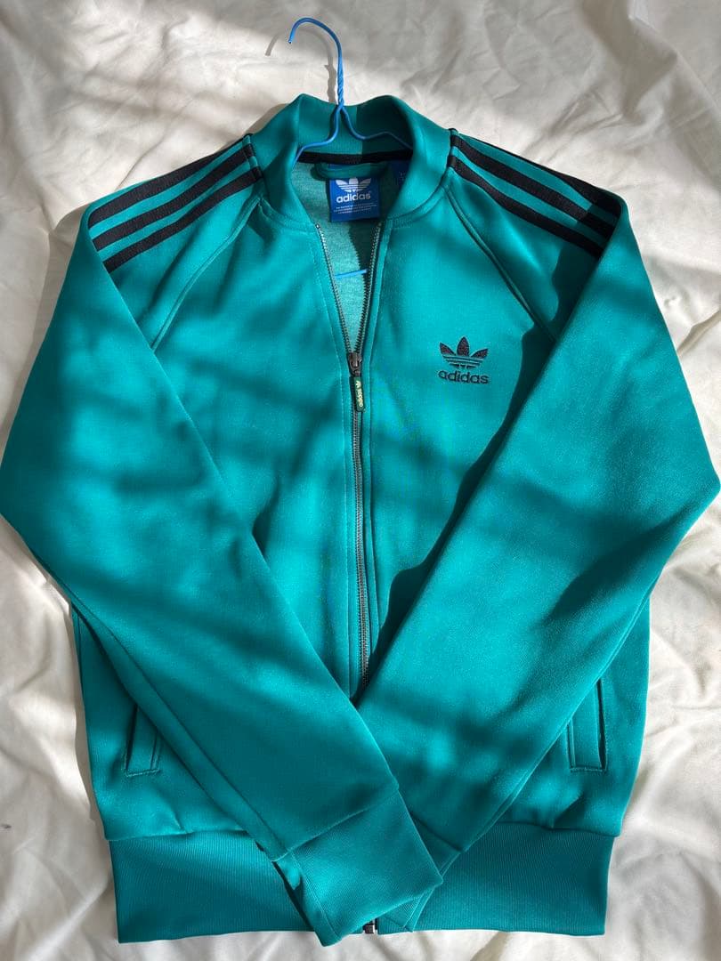 adidas ターコイズ ジャージ ジャケット S