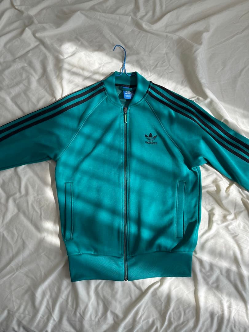 adidas ターコイズ ジャージ ジャケット S