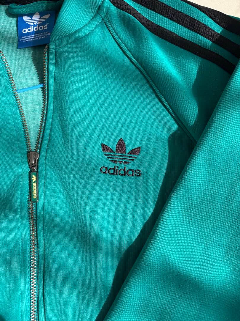 adidas ターコイズ ジャージ ジャケット S