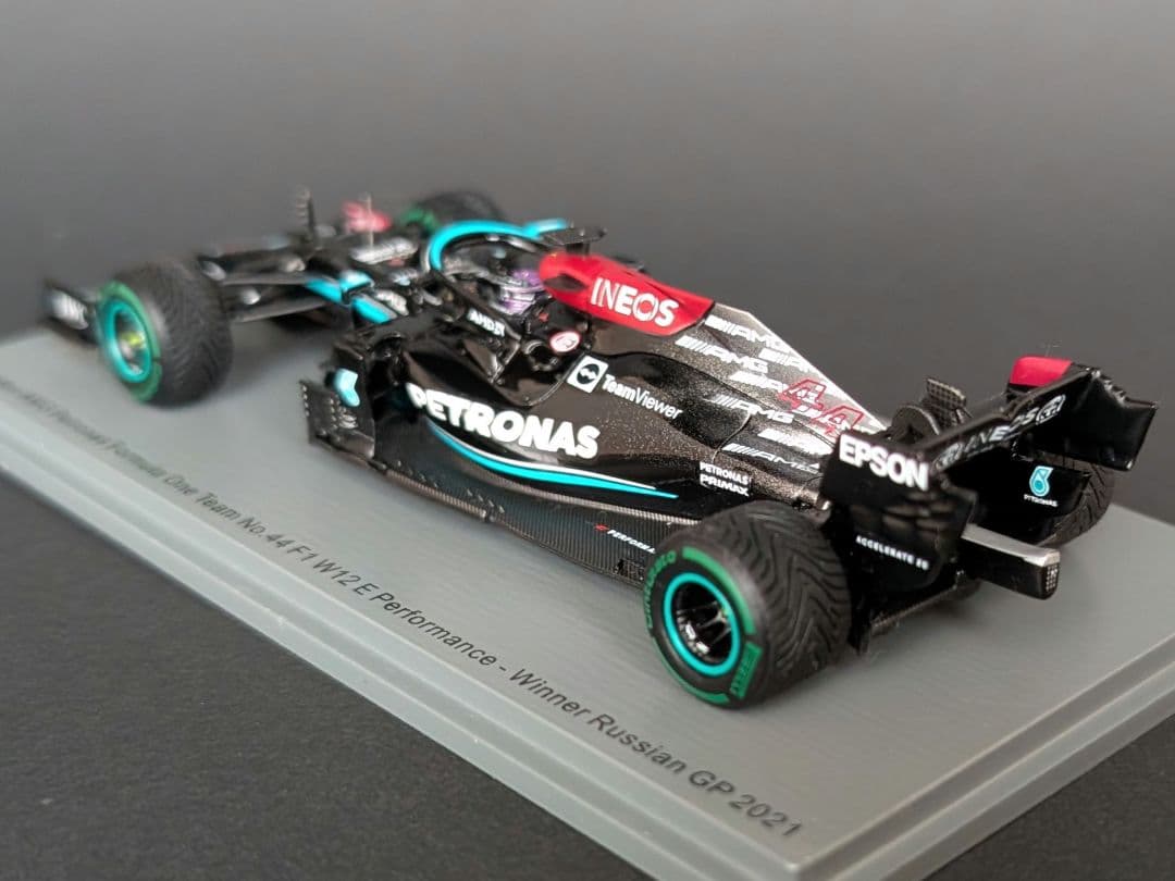 スパーク 1/43 メルセデス W12E ハミルトン 2021 通算100勝