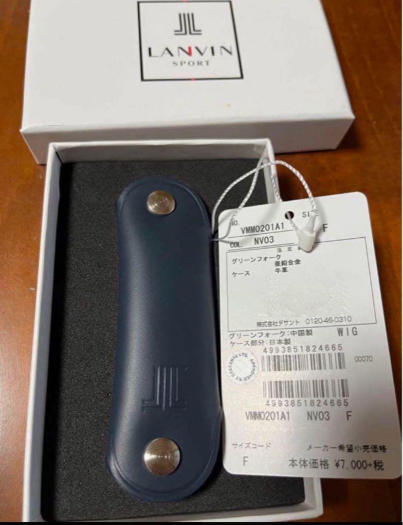 新品　ランバン　ゴルフ　グリーンフォークLANVIN SPORT